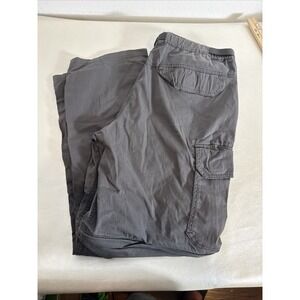 The BC Clothing Co Men's Cargo Pants XXLx32 Gray Hiking Outdoor Convertible